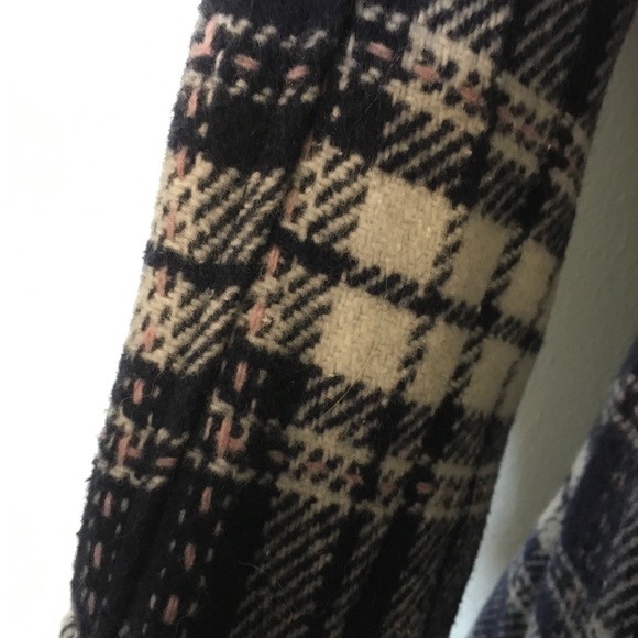 NWT a medium Pink Envelope jacket/coat super cute. Blue & white w/ pink threads - Picture 3 of 7